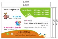 Namecard không cán màng